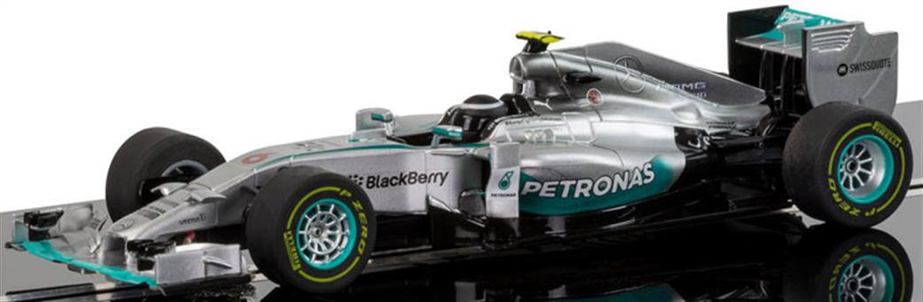 Scalextric 1/32 C3621A Mercedes F1 Nico Rosberg 2014 Livery On 2014 Car Slot Car Model