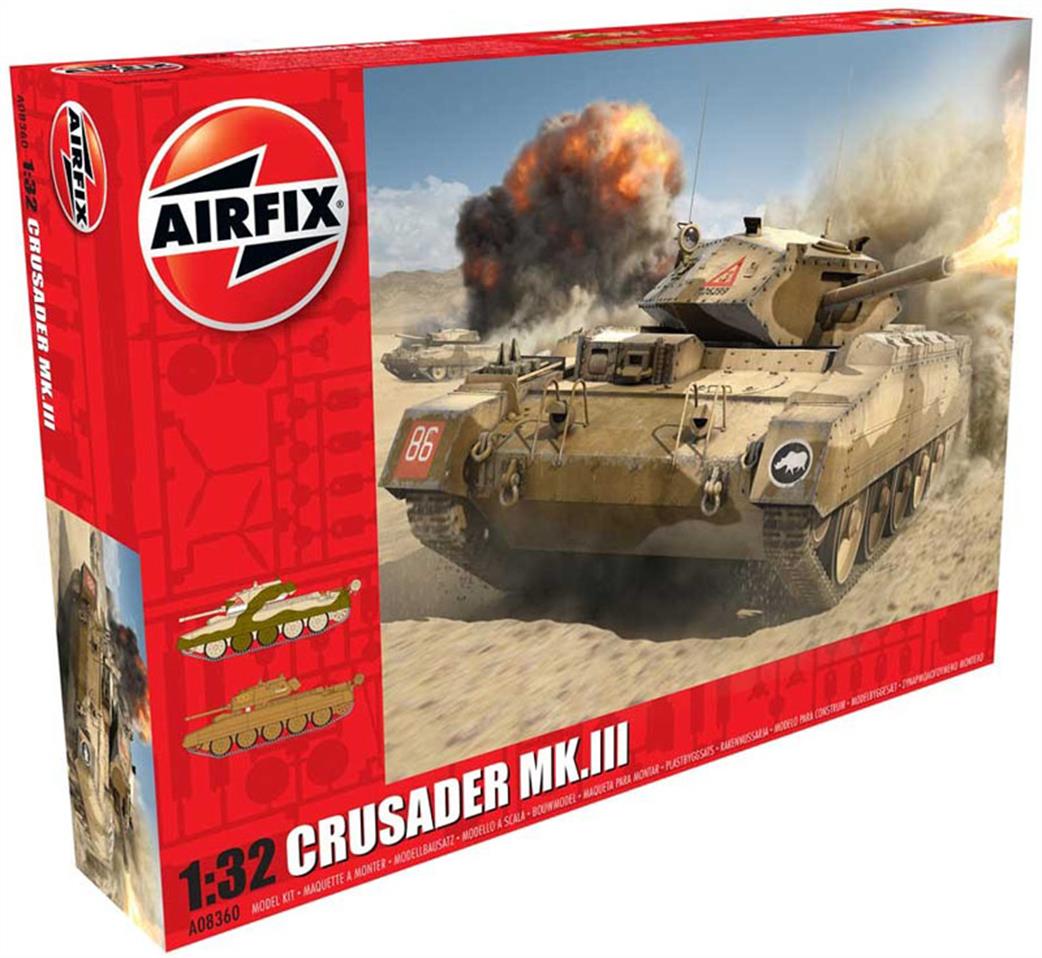 Airfix 1/32 A08360 British Crusader MK 3 Tank Kit