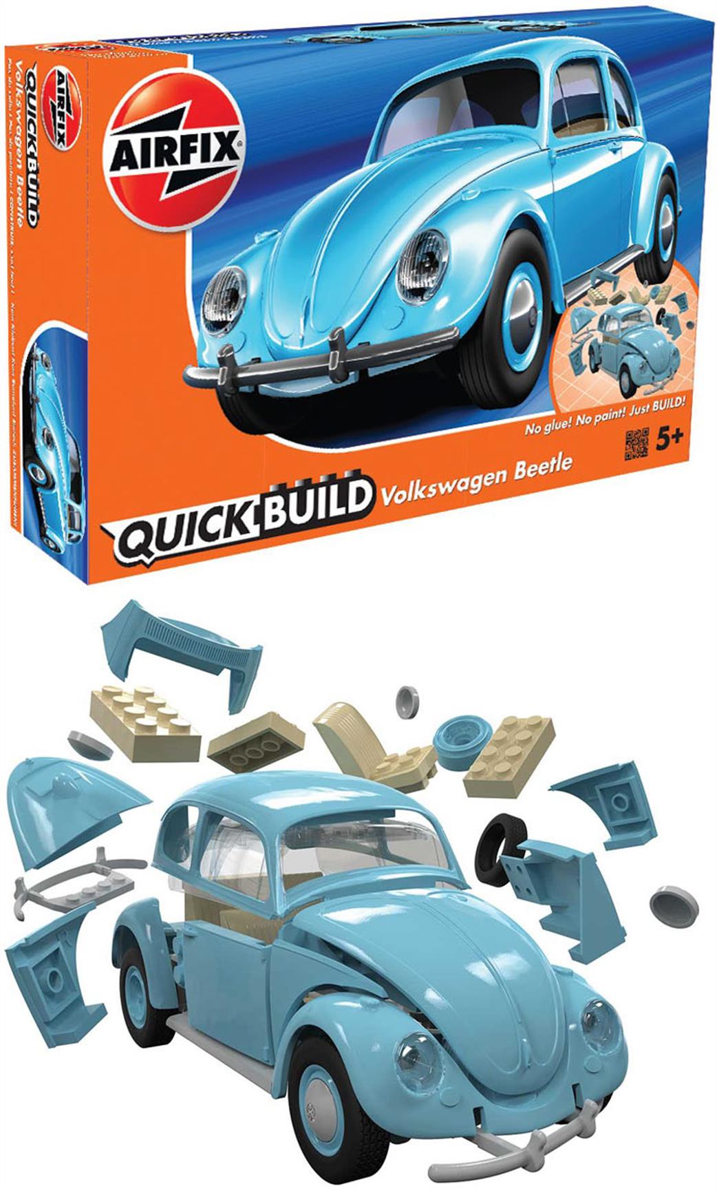 Airfix  J6015 Quickbuild VW Beetle Clip together Block Model