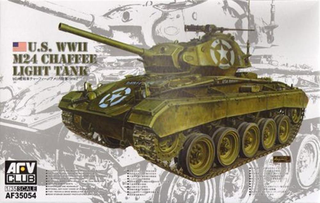AFV Club 1/35 AF35054 US WW2 M24 Chaffee Light Tank Kit