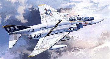 Academy brings you 12305 the excellent 1/48th scale plastic kit of the USN Phantom F4J VF-84 Jolly Rogers Jet kitGlue and paints are required