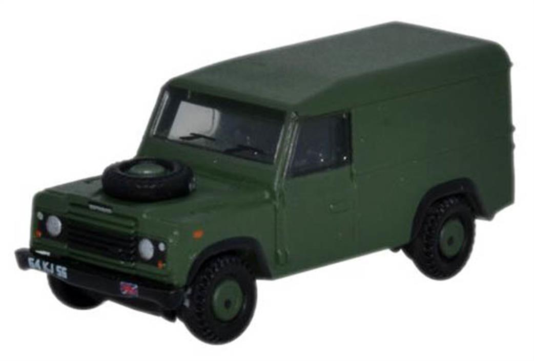Oxford Diecast 1/148 NDEF003 Land Rover Defender 110 Hard Top British Army
