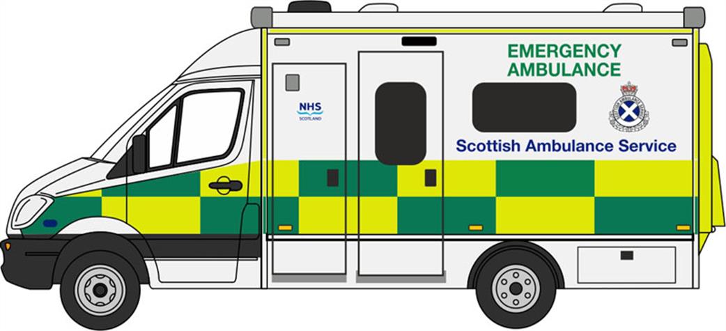 Oxford Diecast 1/76 76MA004 Mercedes Ambulance Scottish Ambulance Service