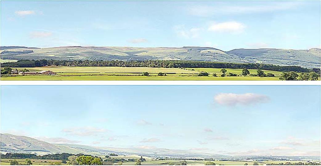 ID Backscenes OO P208D Premium Hills and Dales 9in Height Backscene Pack D