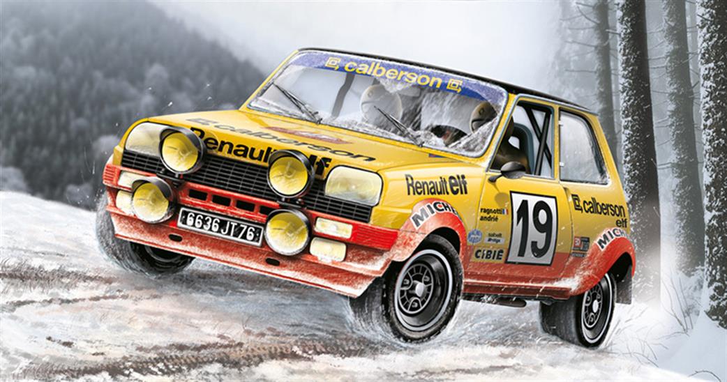 Italeri 1/24 3652 Renault R5 Alpine Rally Car Kit