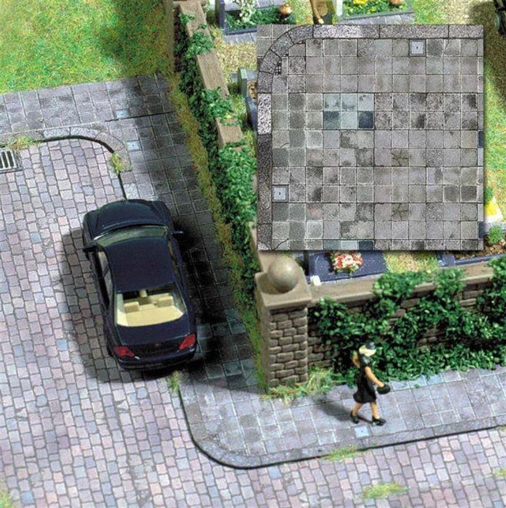 Busch OO/HO 7418 Decor sheets Concrete Paving Slabs