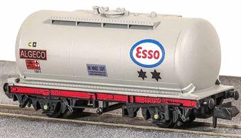 Model of ESSO / Algeco oil; tank wagon number 1911 in light grey livery with red solebars.