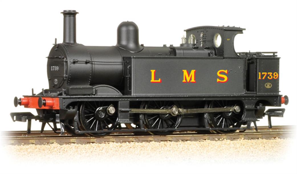 Bachmann 31-433 LMS 1739 Midland Railway 1F Half Cab 0-6-0 Tank Engine LMS Black OO