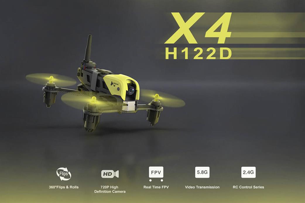 Hubsan  H122D X4 Storm Quadracer with LCD Screen & Goggles