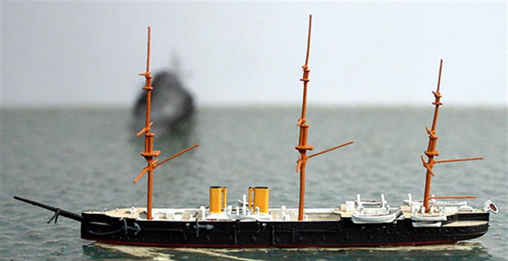 Spidernavy 1/1250 SN 0-01 HMS Shah, an unarmoured iron frigate, 1876