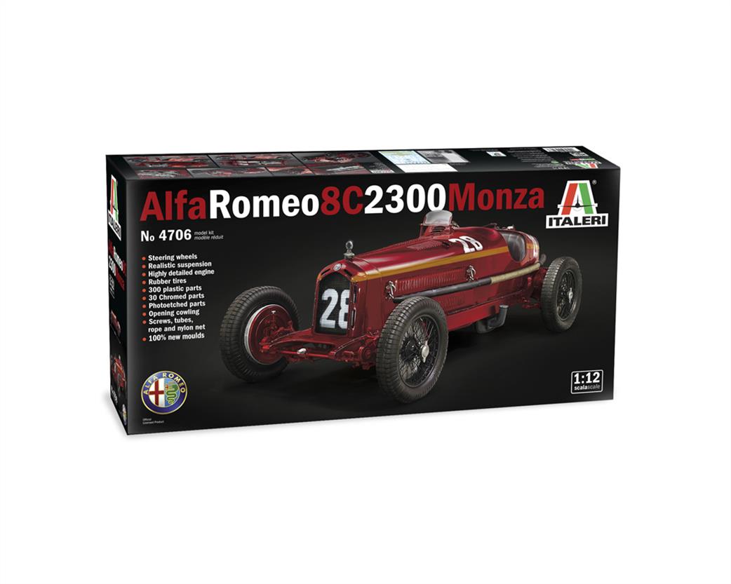 Italeri 1/12 4706 Alfa Romeo 8C 2300 Monza