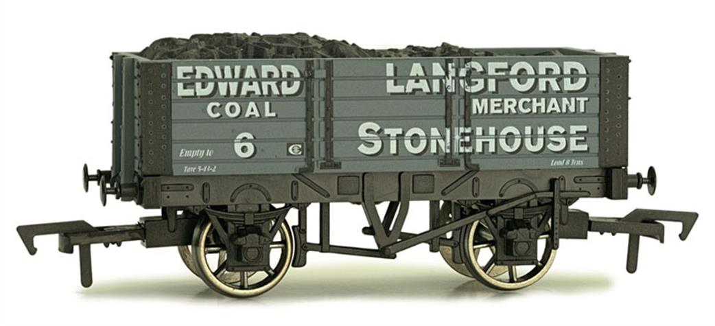 Dapol OO 4F-052-009 Edward Langford 5-Plank Open Coal Wagon