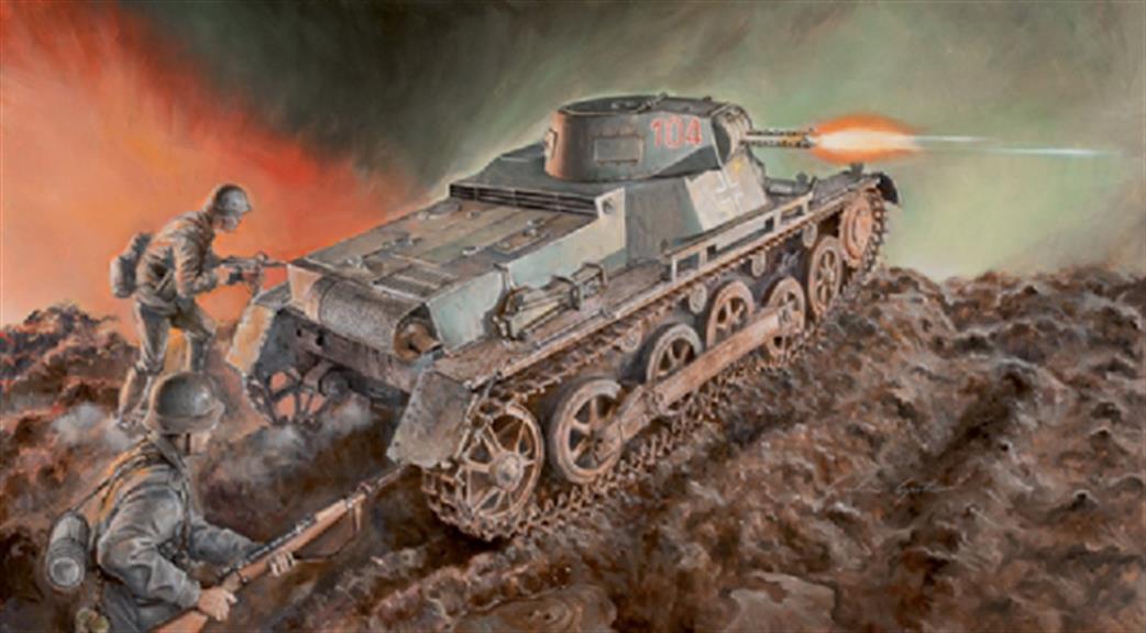 Italeri 1/35 6523 German WW2 Pz. Kpfw Ausf B Tank kit