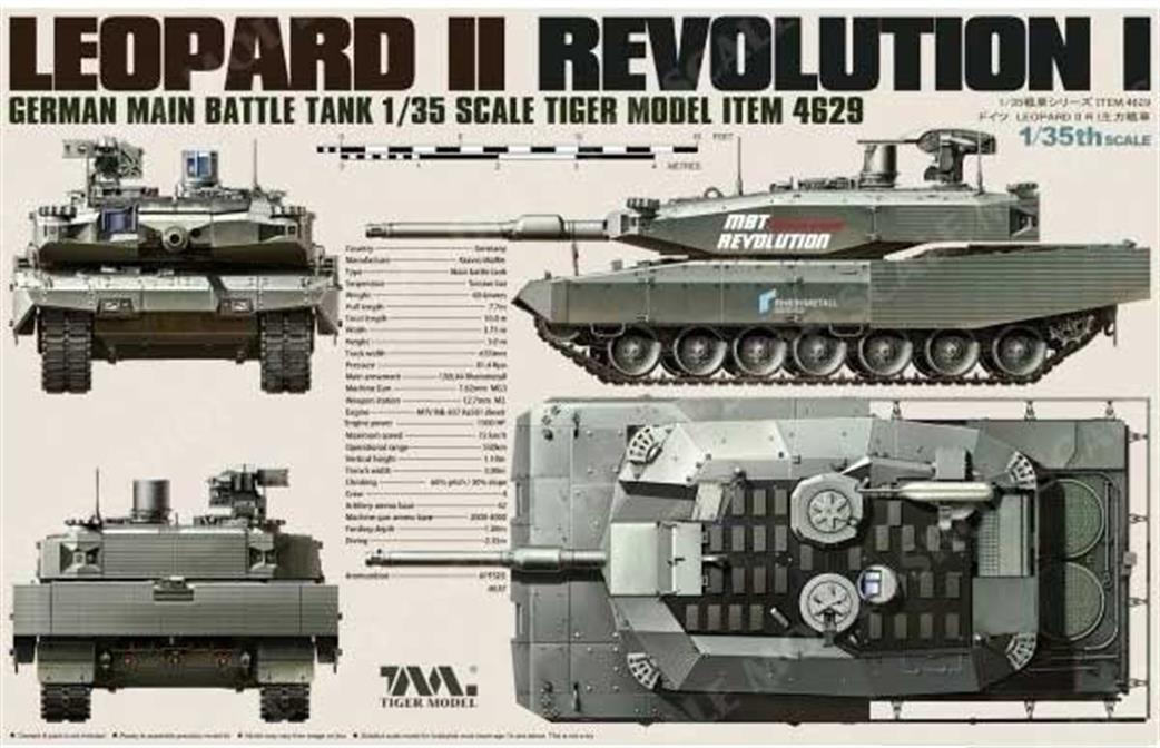 Tiger Models 4629 German Leopard II Revolution 1 MBT Kit 1/35