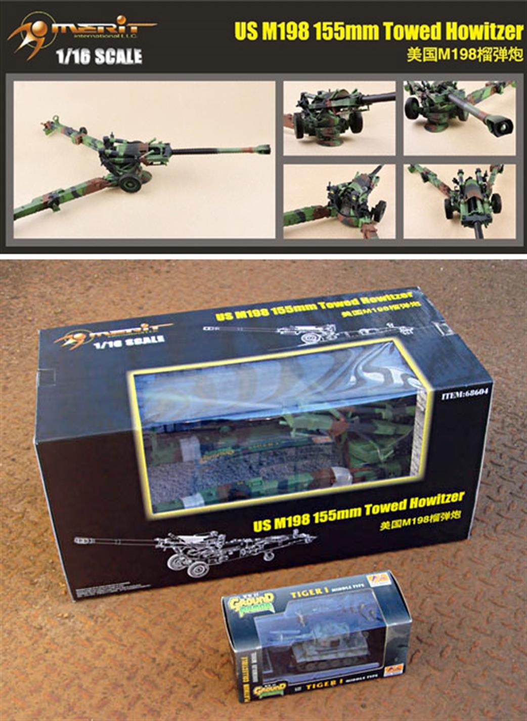 I Love Kit - Merit International 1/16 68604 US M198 155mm Towed Howitzer Model