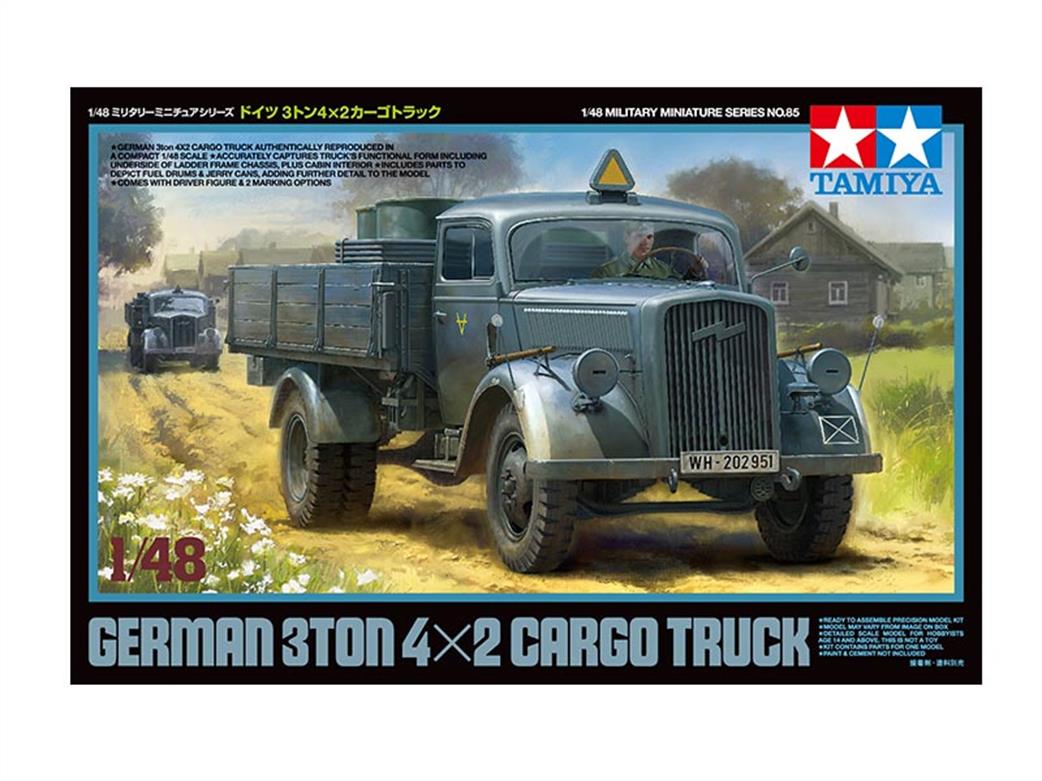 Tamiya 1/48 32585 German 3ton 4x2 Cargo Truck Kit