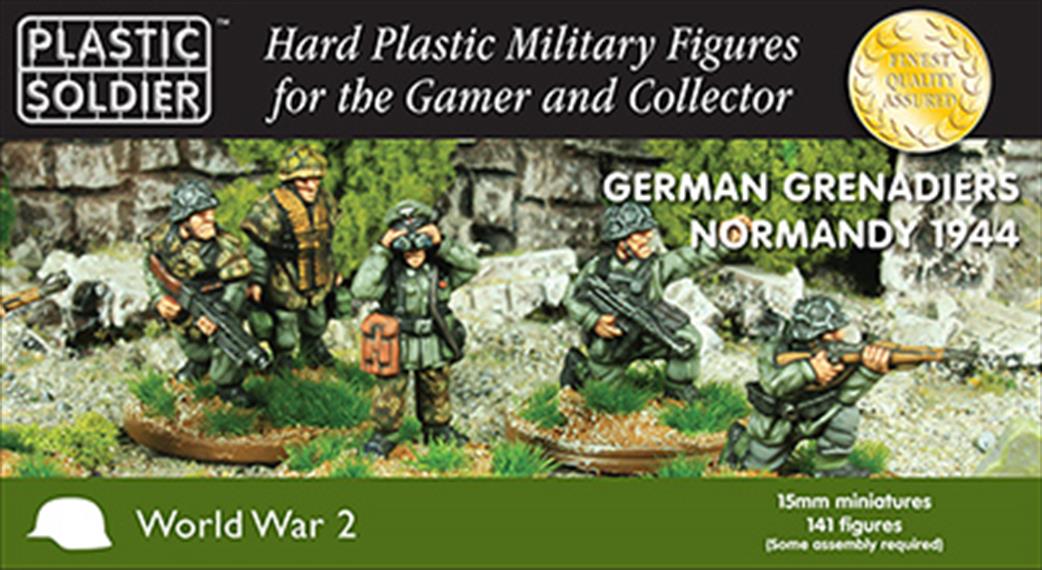 Plastic Soldier 15mm WW2015011 German Grenadiers Normandy 1944