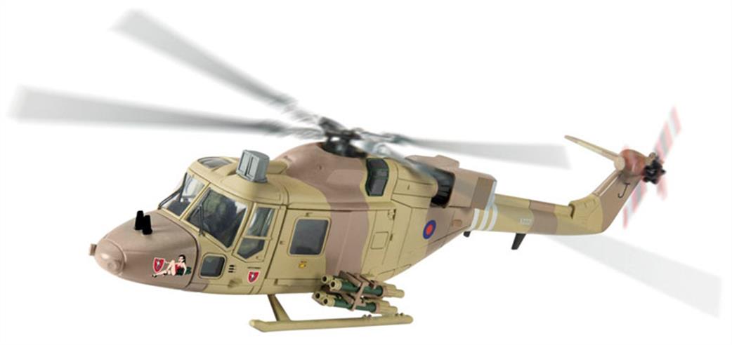 Corgi 1/72 AA39006 Westland Lynx Helicopter  AH1GT XZ221 J 654 Squadron Army Air Corps Operation Granby Iraq 1991