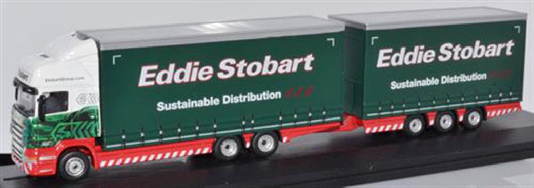 Oxford Diecast 1/76 76DBU003 Eddie Stobart Scania Topline Drawbar
