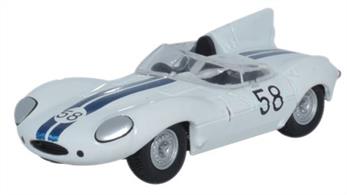Oxford Diecast 1/76 Jaguar D Type Winner Lime Rock 1957 - Walt Hansgen 76DTYP003