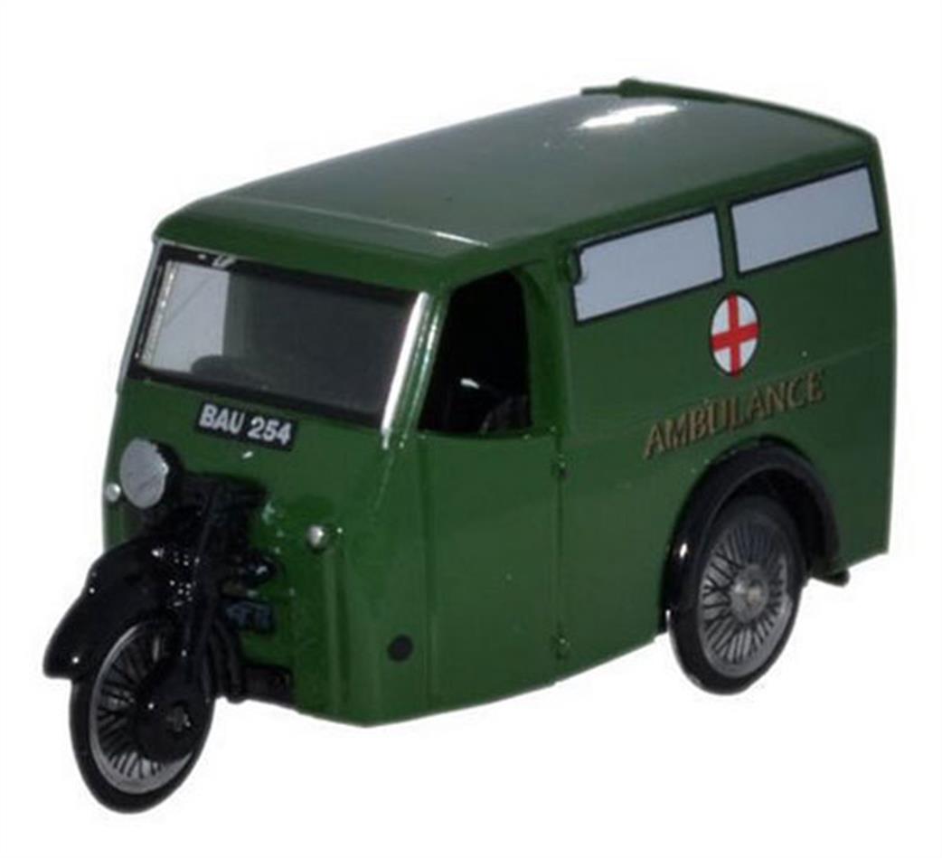 Oxford Diecast 1/76 76TV007 Tricycle Van Ambulance