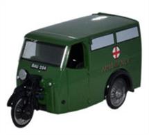 Oxford Diecast 1/76 Tricycle Van Ambulance 76TV007