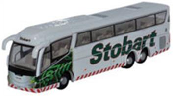 Oxford Diecast 1/148 Scania Irizar Bus Eddie Stobart