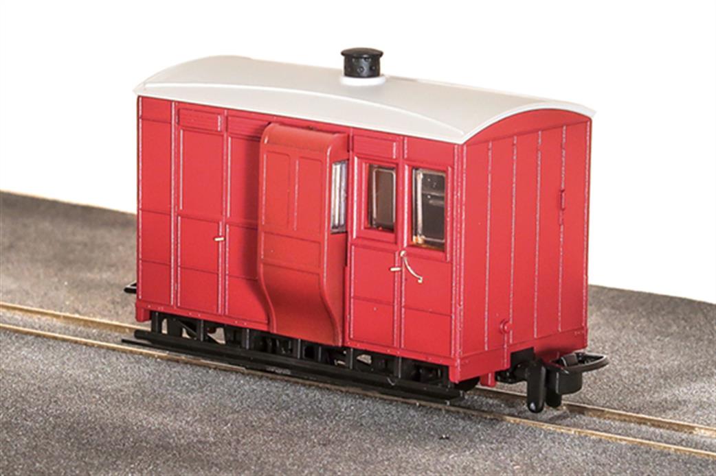 Peco GR-530UR GVT Type Guards Brake and Luggage Van Plain Red OO9