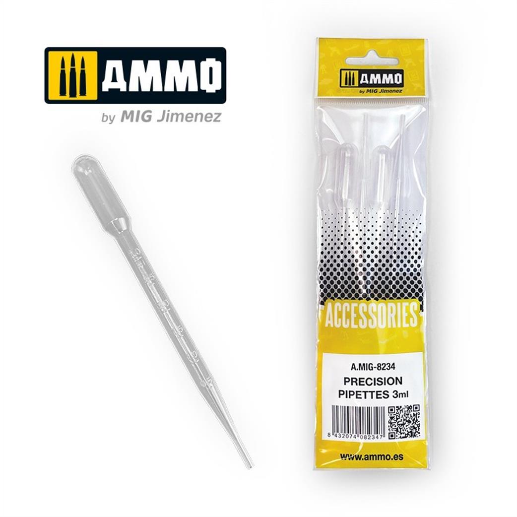 Ammo of Mig Jimenez  A.MIG-8234 Pipettes Large Pack of 4