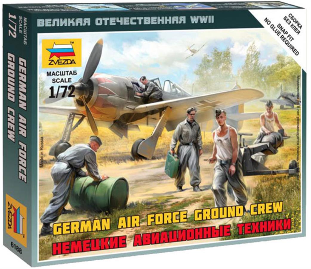Zvezda 1/72 6188 German Air Force Ground Crew