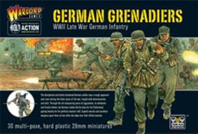 30 Multi-pose hard plastic German WW2 Grenadiers Figures for the Wargame Bolt Action