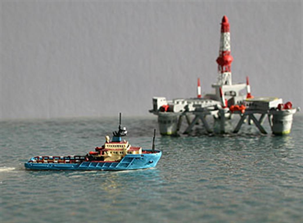 Rhenania 1/1250 RJ87A Maersk Leader Anchor Handling Tug Supply Vessel Model