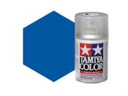 Tamiya TS93 Pure Blue Synthetic Lacquer Spray Paint 100ml TS-93These cans of spray paint are extremely useful for painting large surfaces, the paint is a synthetic lacquer that cures in a short period of time. Each can contains 100ml of paint, which is enough to fully cover 2 or 3, 1/24 scale sized car bodies.