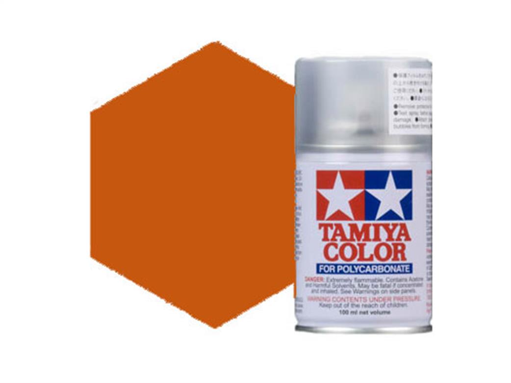Tamiya  PS-61 PS61 Metallic Orange Polycarbonate Spray Paint 100ml