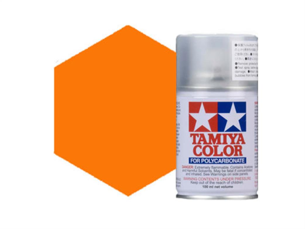 Tamiya  PS-62 PS62 Pure Orange Polycarbonate Spray Paint 100ml
