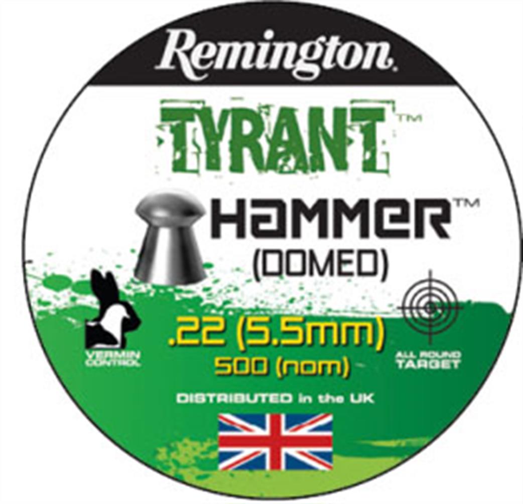 Remington REMUKTYH22 Tyrant Hammer 0.22 Round Air Gun Pellets Tin of 500
