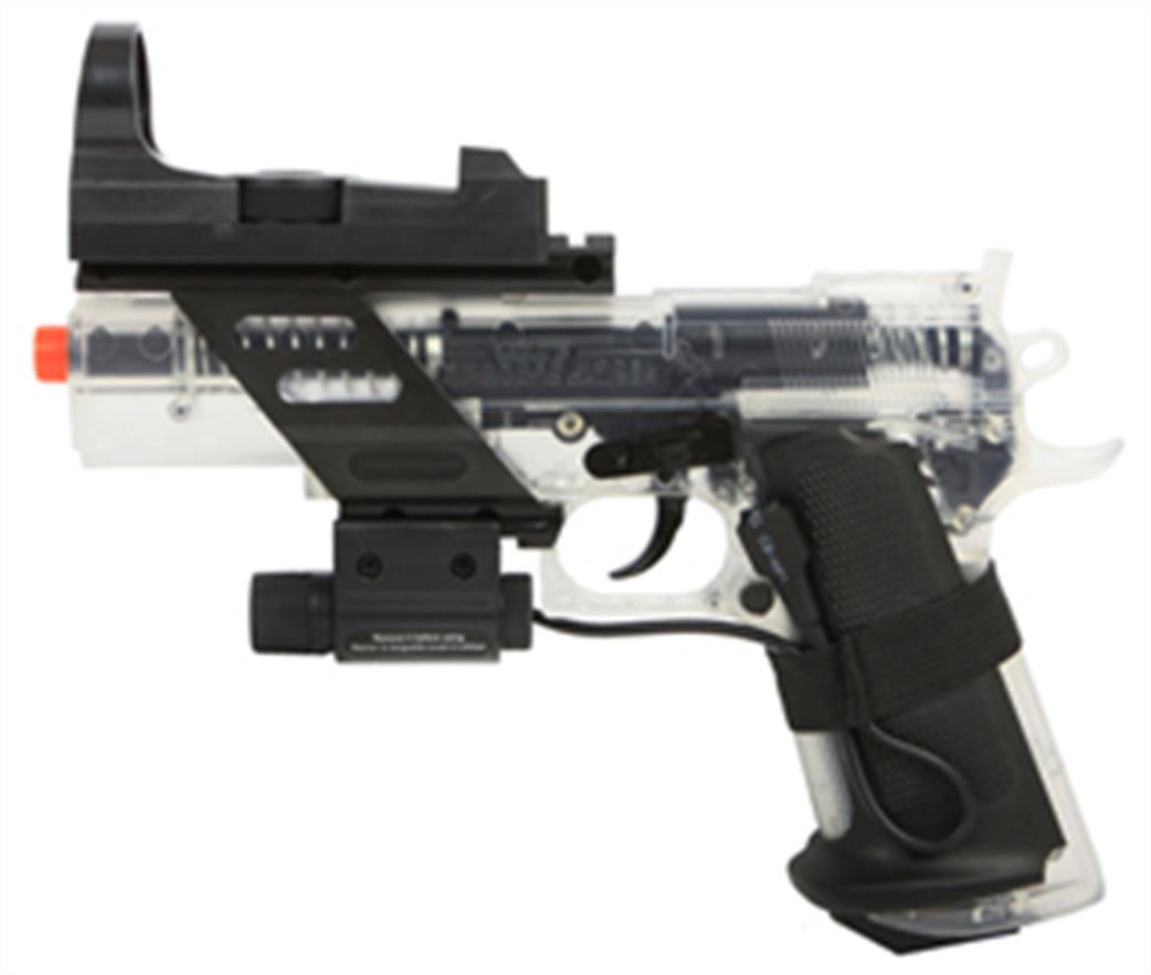 KWC Cybergun 1/1 18356 Clear Colt Combat Commander 6mm BB Pistol with Laser Sight