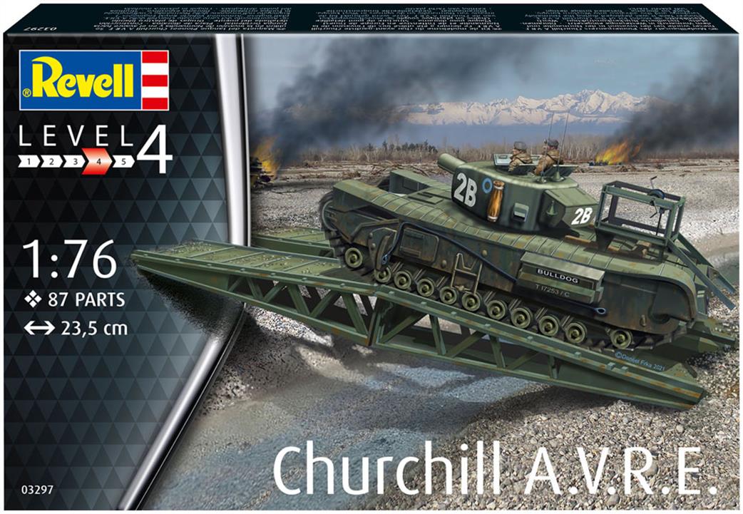 Revell 03297 Churchill A.V.R.E. Plastic Kit 1/76