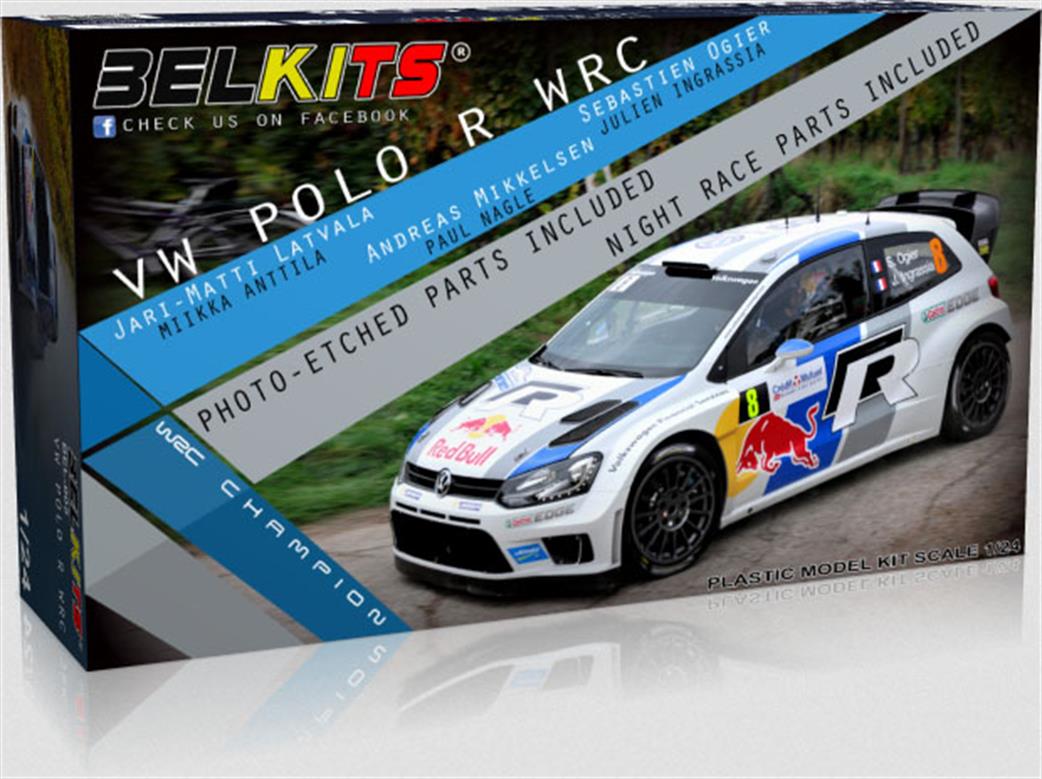 Belkits BEL005 VW Polo R WRC 2014 Championship Winner 1/24