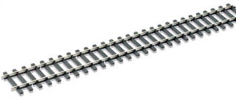 Box of 12 yards of Peco O Streamline Flexitrack Code 124 Bullhead Nickel Silver 914mm SL-700BHPeco Streamline code 124 bullhead rail section represents the chaired rail used widely in the UK throughout the steam era. Rail has a long life and bullhead rail is still to be found on branchlines, freight lines and lightly used routes in addition to most heritage railways.Streamline flexitrack is supplied in 1 yard lengths (914mm). The flexible moulded plastic sleeper base allows the track to be curved to suit the layout requirements while maintaining the correct gauge.Peco SL10 (OO gauge) metal and SL11 insulating rail joiners can be used to connect code 124 bullhead rail and points.