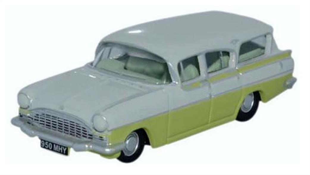 Oxford Diecast 1/76 76CFE006 Vauxhall Friary Estate Swan White/Lime Yellow