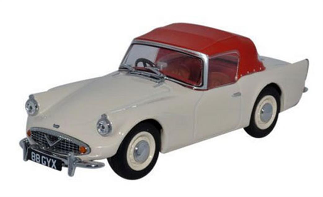 Oxford Diecast 1/43 DSP003 Daimler SP250 Hood Ivory/Red