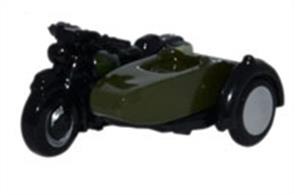Oxford Diecast 1/148 Motorcycle and Sidecar 34th Armoured Brigade NBSA005Motorcycle and Sidecar 34th Armoured Brigade