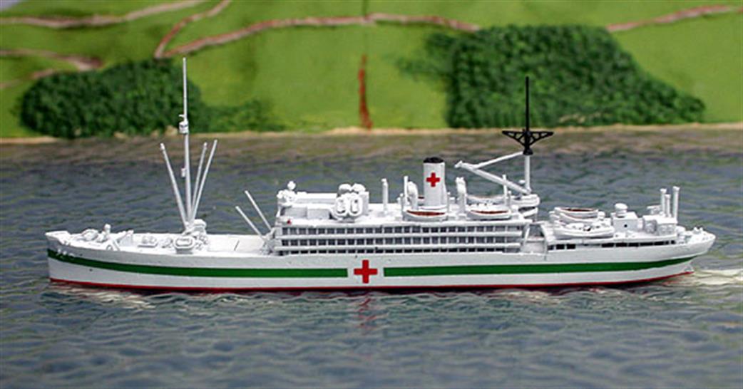 Saratoga Model Shipyard 1/1250 SMY56 USS Bountiful, AH9, Hospital Ship, 1944