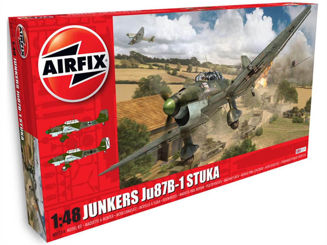 Airfix 1/48 A07114 Junkers Ju 87 B1 Stuka Dive Bomber Kit
