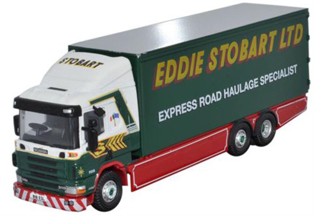 Oxford Diecast STOB028 Eddie Stobart 94D 6 Wheel Box Van 1/76