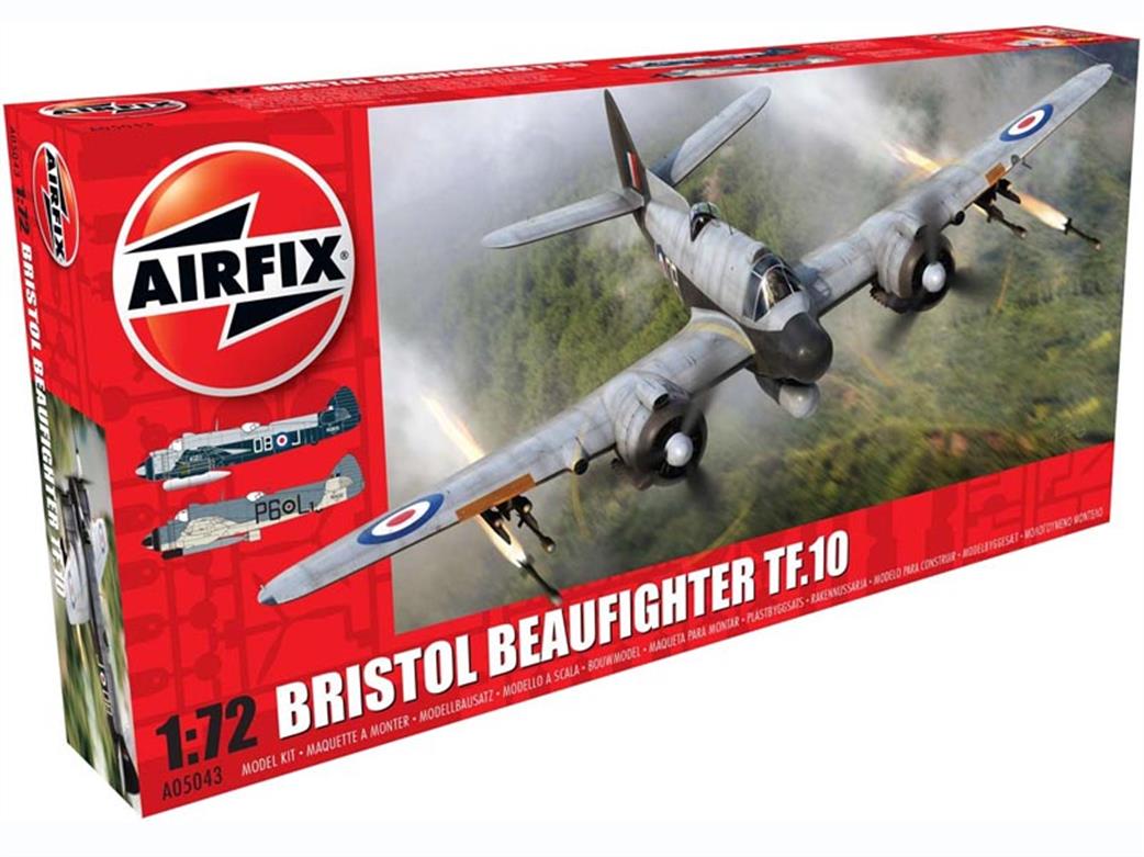 Airfix 1/72 A05043 Bristol Beaufighter TF10  World War 2 Fighter Bomber Kit