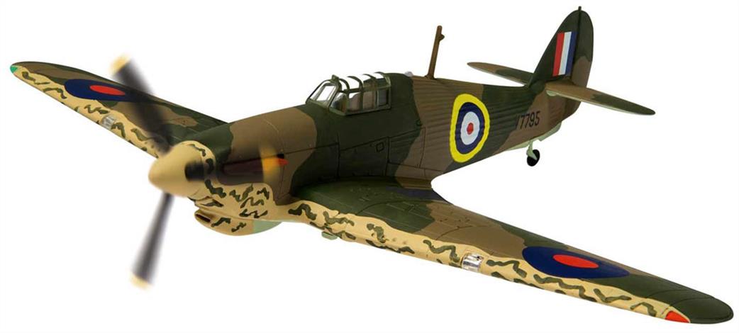 Corgi 1/72 AA27604 Hawker Hurricane MK1 V7795 P/O William 'Cherry' Vale 80 Sqn RAF Maleme Crete 1941