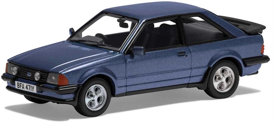 Corgi 1/43 VA11010 Ford Escort Mk3 XR3 Caspian Blue