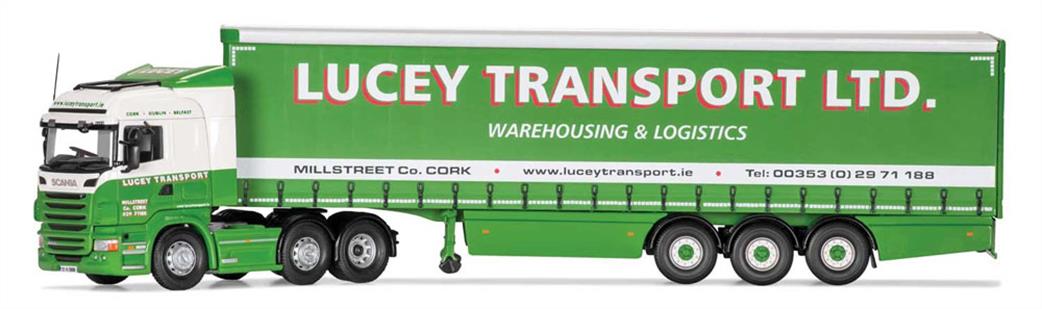 Corgi CC13777 Scania R, Curtainside Trailer, Lucey Transport Ltd 1/50